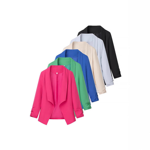 Dames Veste Blazer Élégante avec Coupe Décontractée et Manches Basses Chic & Stil