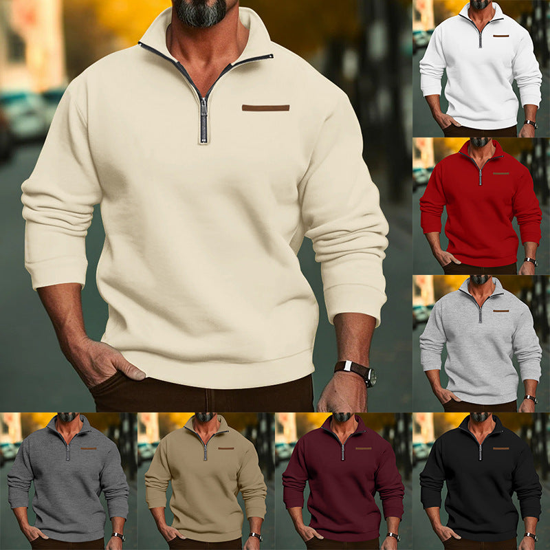 Men's Fleece Zip Sweatshirt Lune London