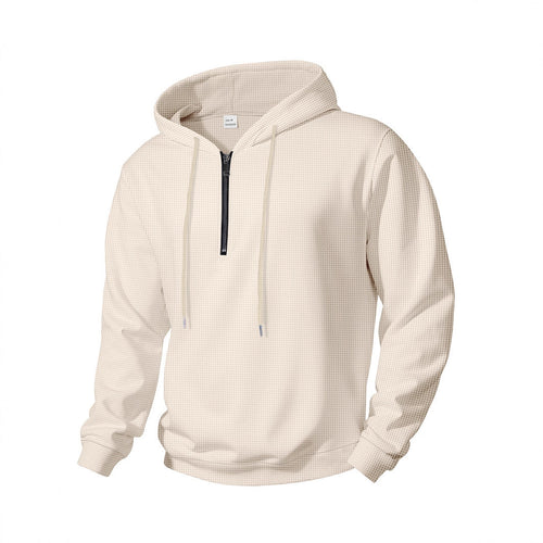 Men's Sporty Hoodie with Half-Zip Closure Amarae