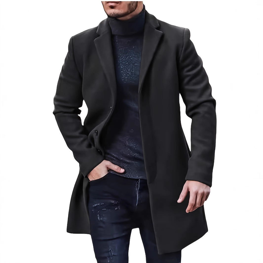 Elegant wool coat for men in slim fit Amarae