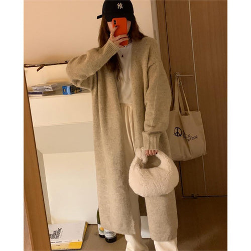 Cardigan long en tricot pour femmes Chic & Stil
