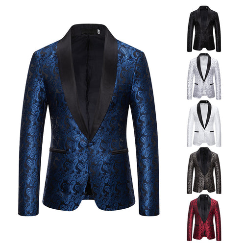 Veste de smoking extravagante pour hommes avec motif Paisley Amarae