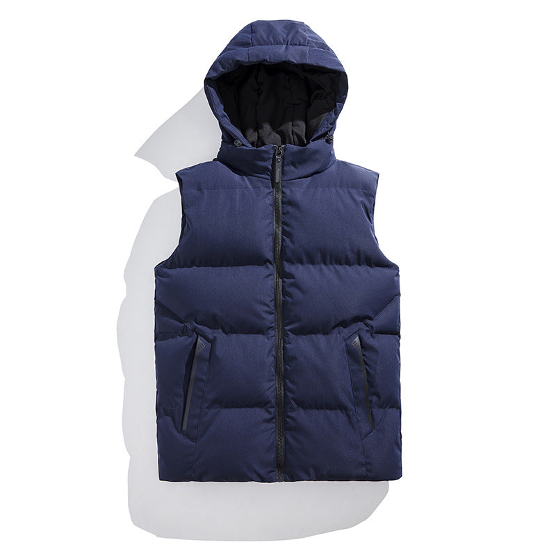 Ladies quilted thermal insulating vest with removable hood Amarae