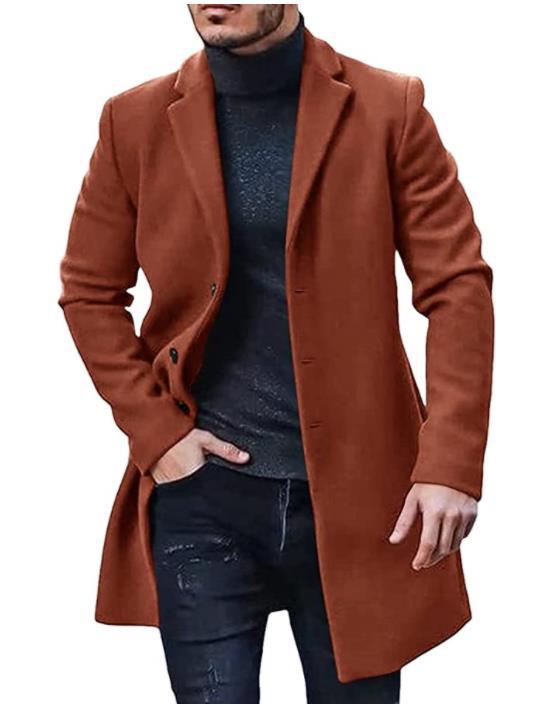 Elegant trench coat for men lined Lune London