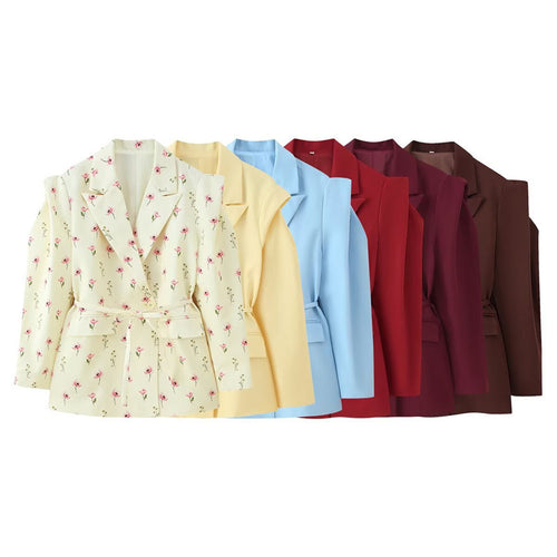 Modern jacket for women with adjustable belt and loose fit Amarae