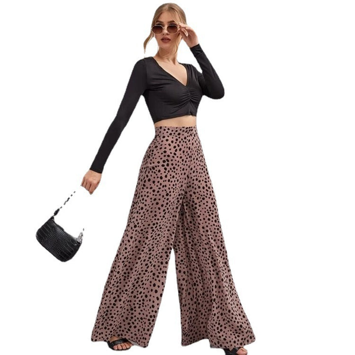 Ladies Wide High Waist Pants Lune London