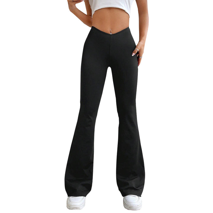 Pantalons évasés pour femmes avec taille haute et matériau élastique Chic & Stil