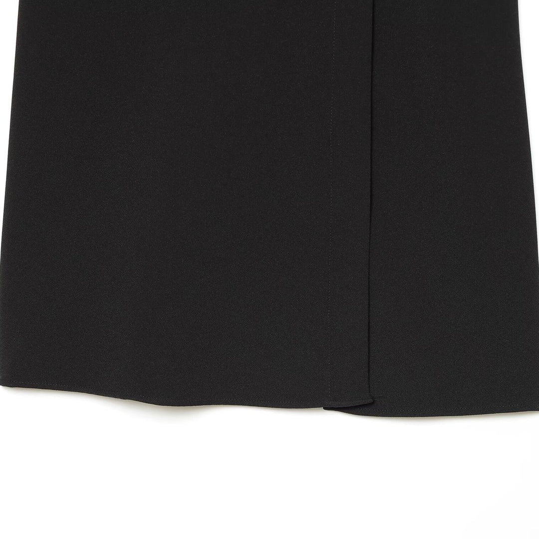 Women's Sleeveless A-Line Mini Dress with Contrasting Shirt Collar and Decorative Button Plackets Amarae