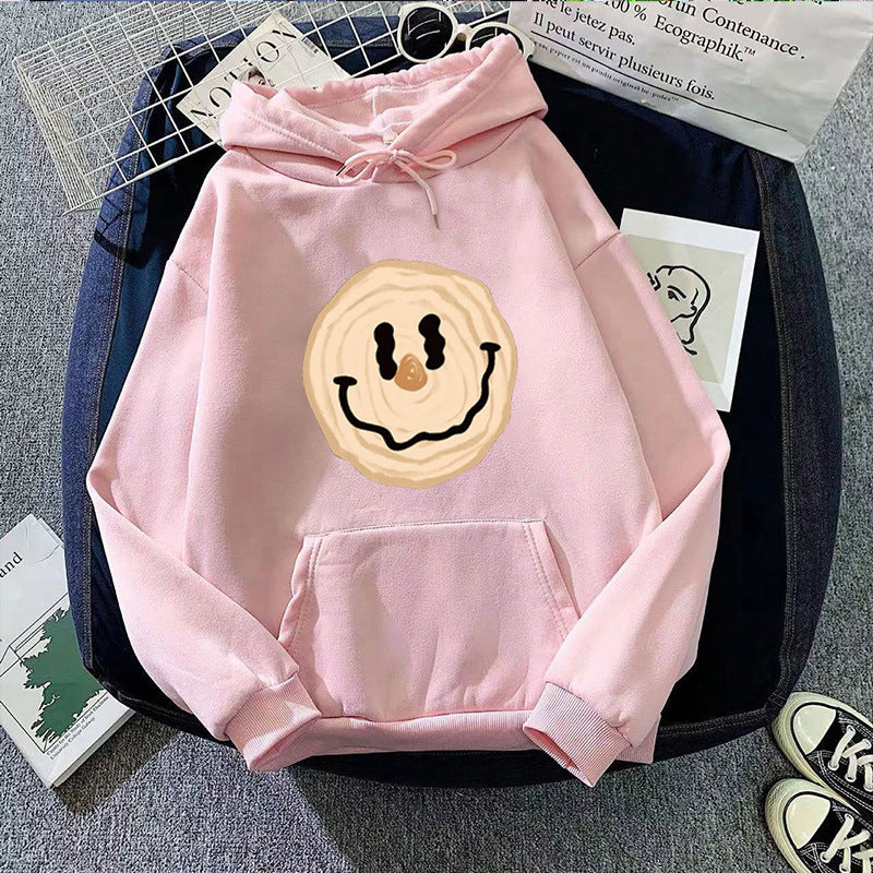 Women's hoodie with cheerful smile motif Chic & Stil