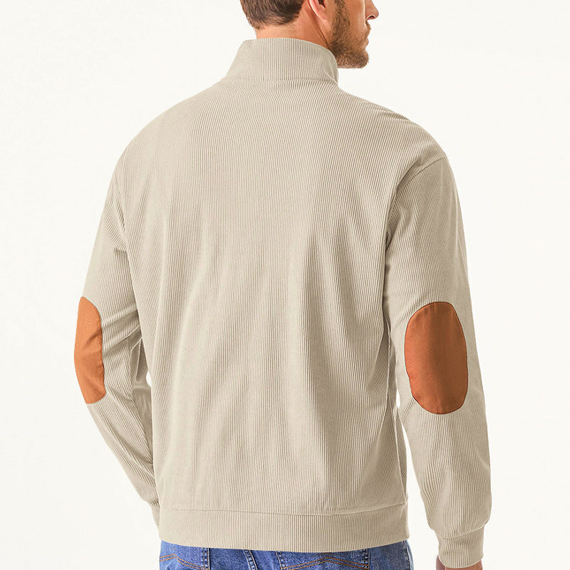 Men's highly functional sweatshirt with a high collar and practical kangaroo pocket Lune London