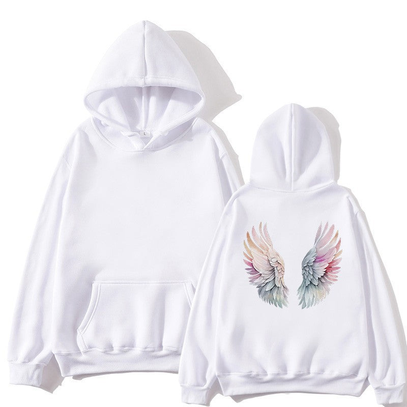 Women's hoodie with stylish angel wing design Chic & Stil