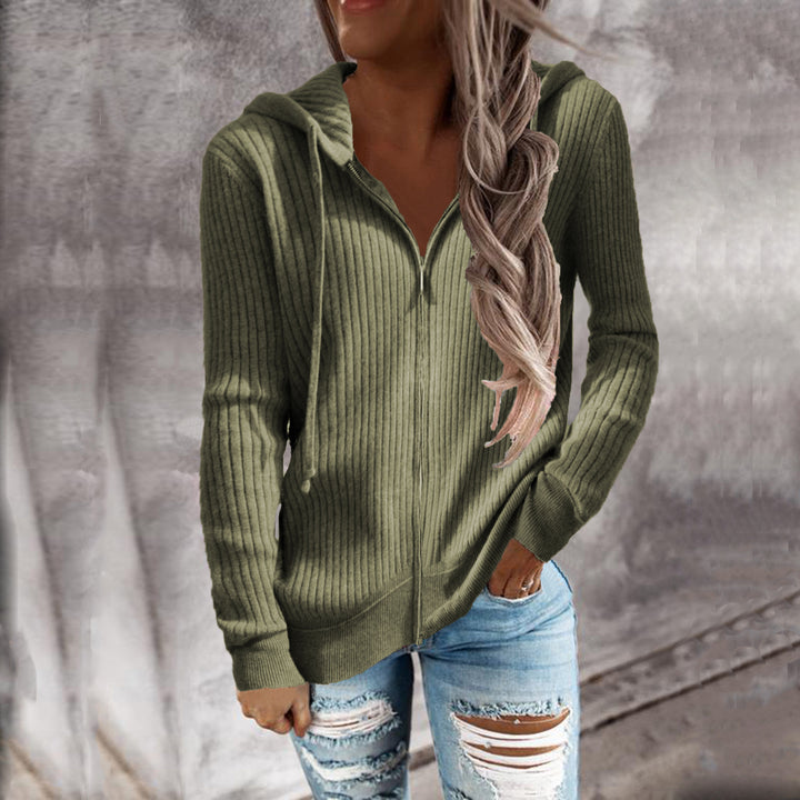 Lady cardigan with hood and side pockets Lune London
