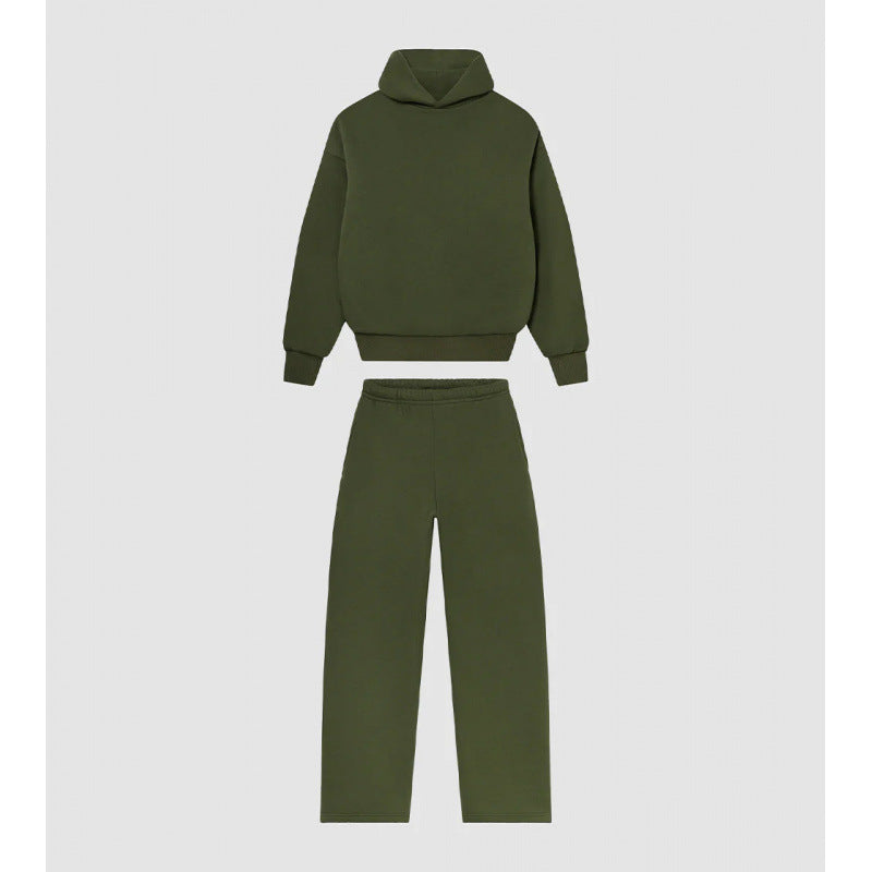 Women's Cozy Sweatshirt and Pants Set with High Collar and Casual Fit Lune London