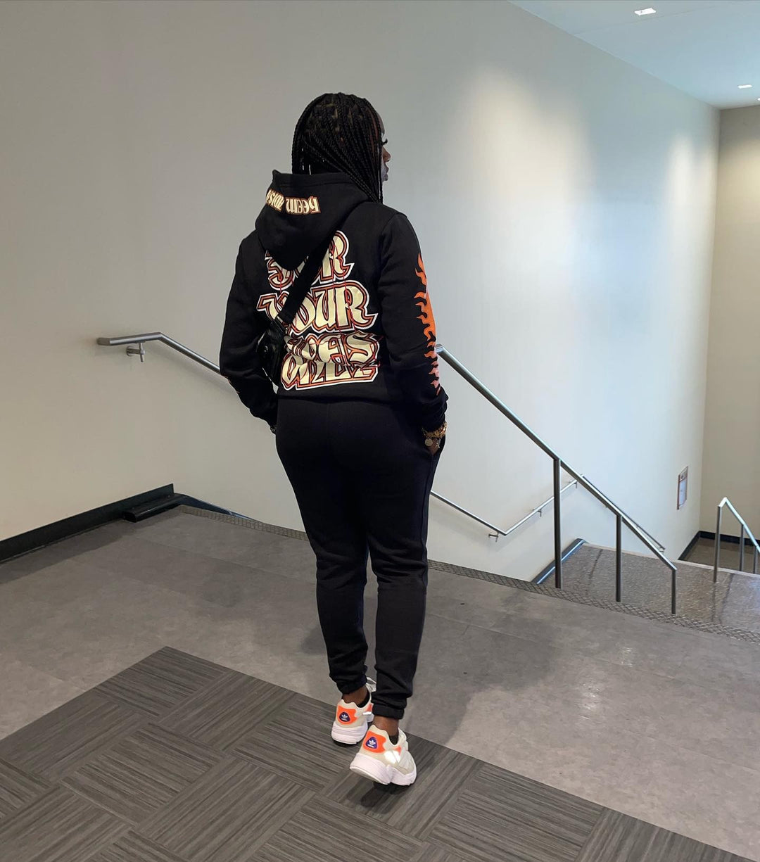 Oversized hoodie for women with a unique graphic design Lune London