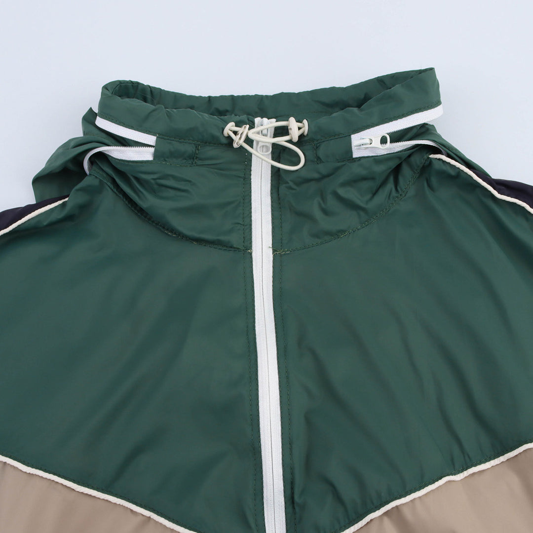 Women's Lightweight Nylon Training Pants with Contrast Sides, Drawstring and Adjustable Hem Amarae