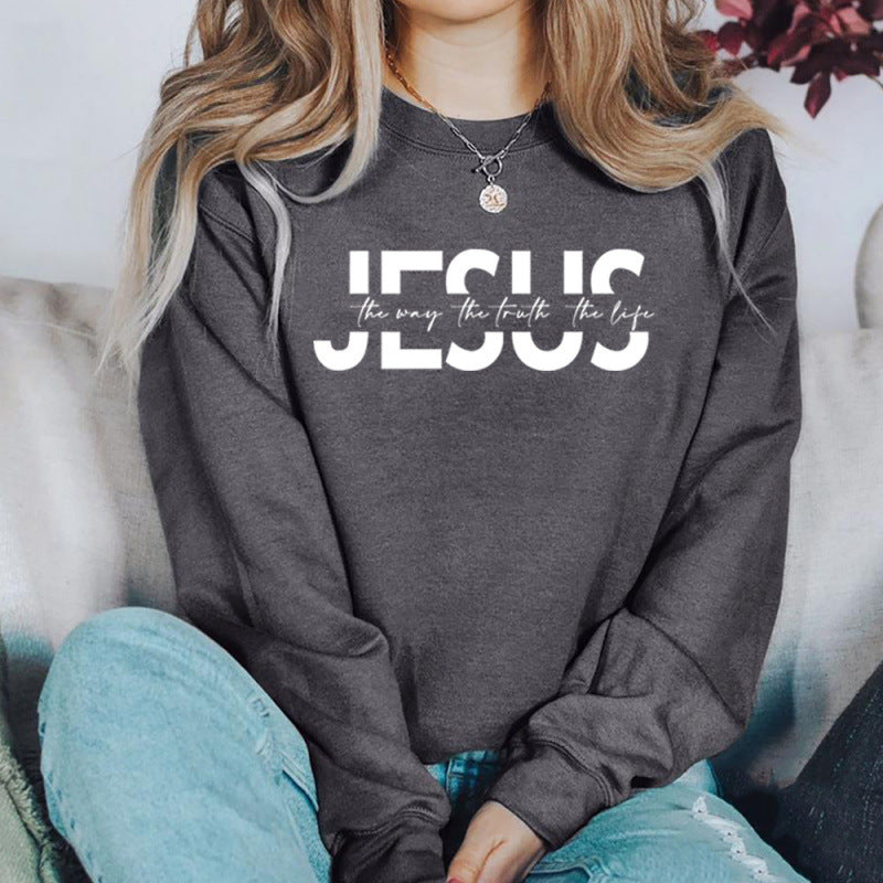 Women's casual sweatshirt with inspirational quote and high wearing comfort Lune London