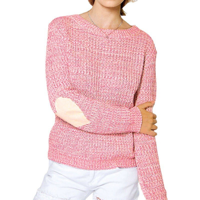 Women's sweater with heart-shaped appliqués and casual fit Lune London