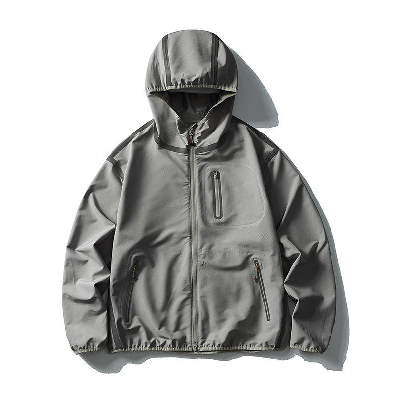 Unisex Waterproof Softshell Outdoor Jacket with Welded Seams and Hood Amarae