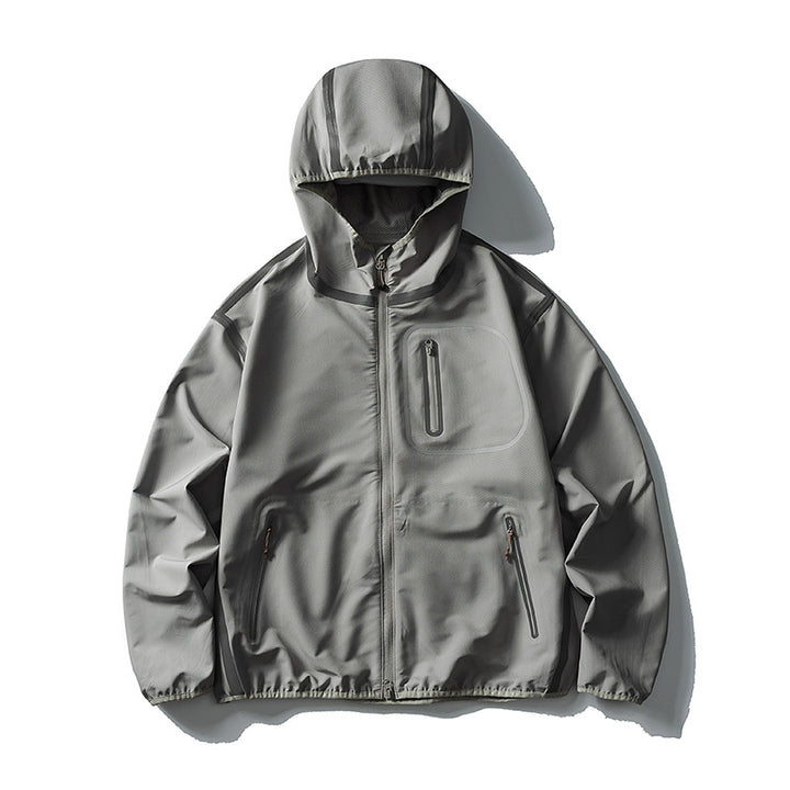 Unisex Waterproof Softshell Outdoor Jacket with Welded Seams and Hood Amarae