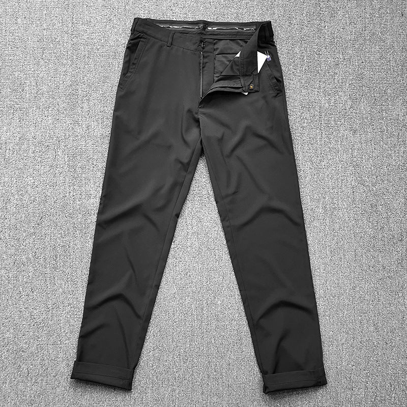 Men's chinos in a slim fit with stretch, crease, and slanted pockets Amarae