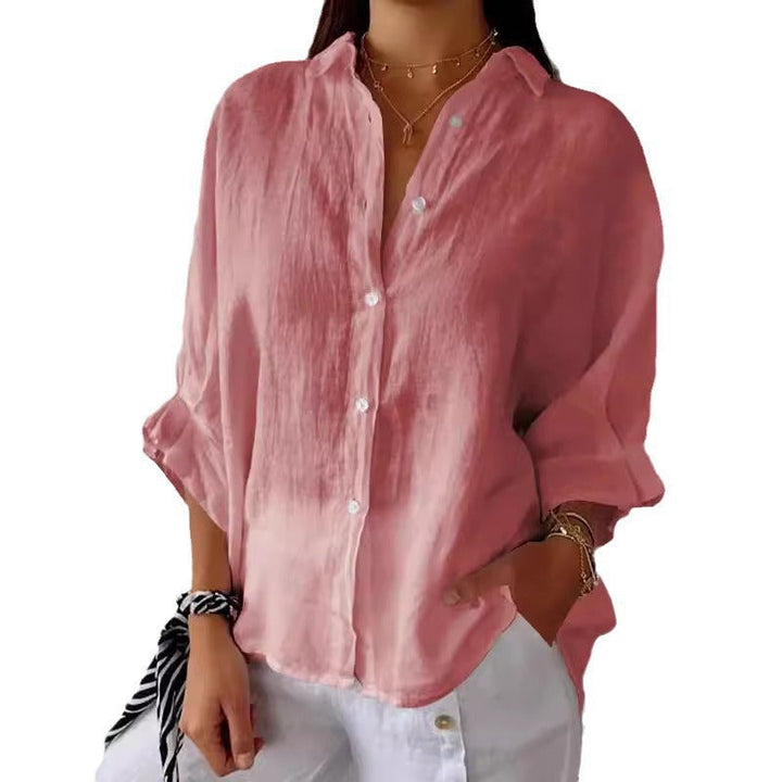 Women Light Linen Blouse with Loose Fit Lune London