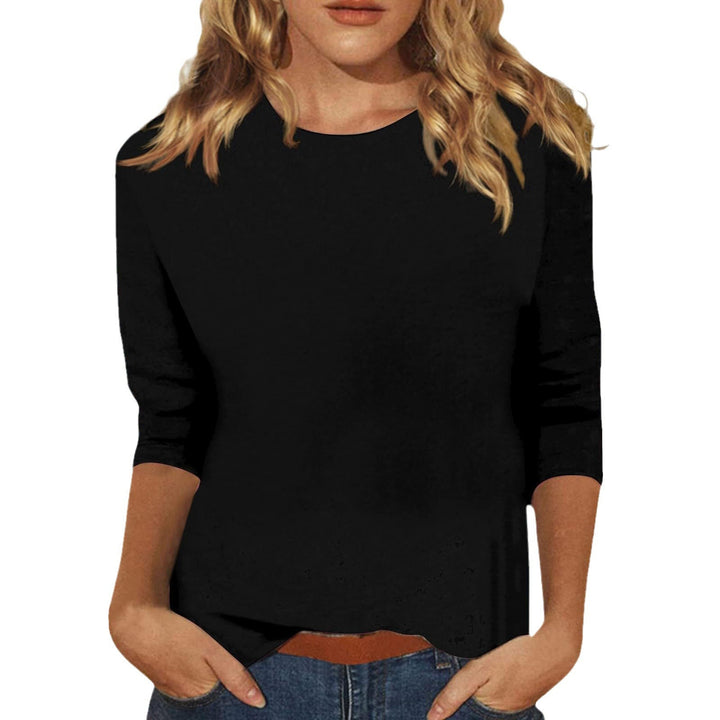 Women's Loose Cotton Shirt with 3/4 Sleeves Lune London