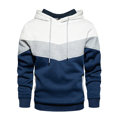 Men's trendy hoodie with color accents and practical pockets Amarae