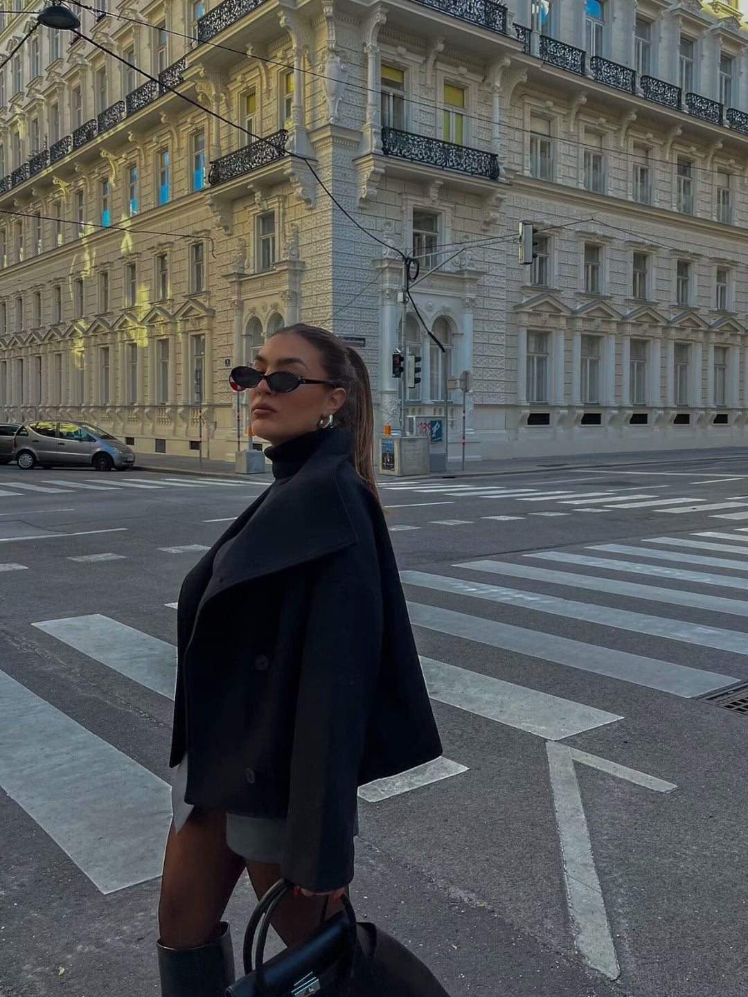 Oversized double-breasted jacket with a loose fit for women Lune London