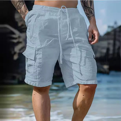 Men's cargo shorts with multiple pockets Amarae