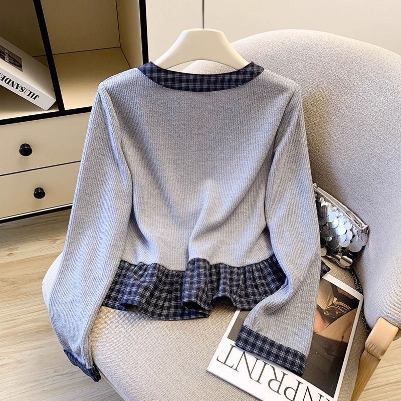 Chemise à manches longues pour femmes avec col et détails en volants Chic & Stil