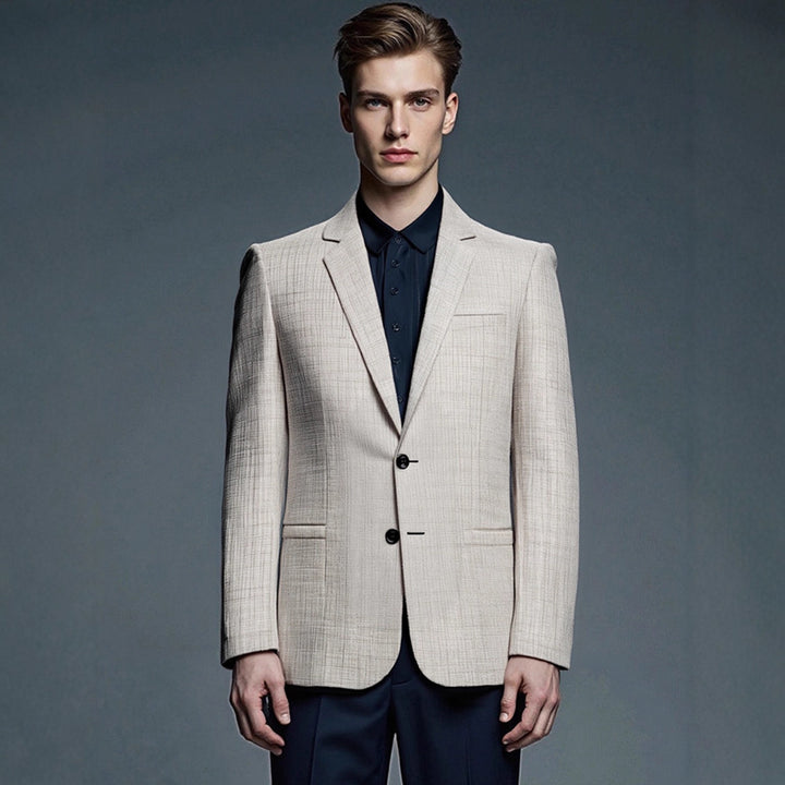 Modern Slim-Fit Blazer for men with textured surface Lune London