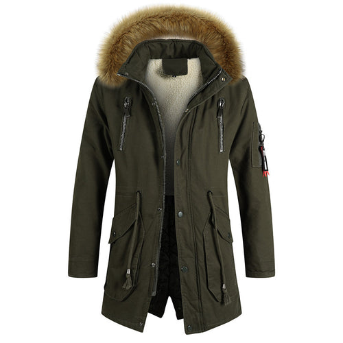 Fashionable winter jacket for men with removable hood and warm lining Amarae