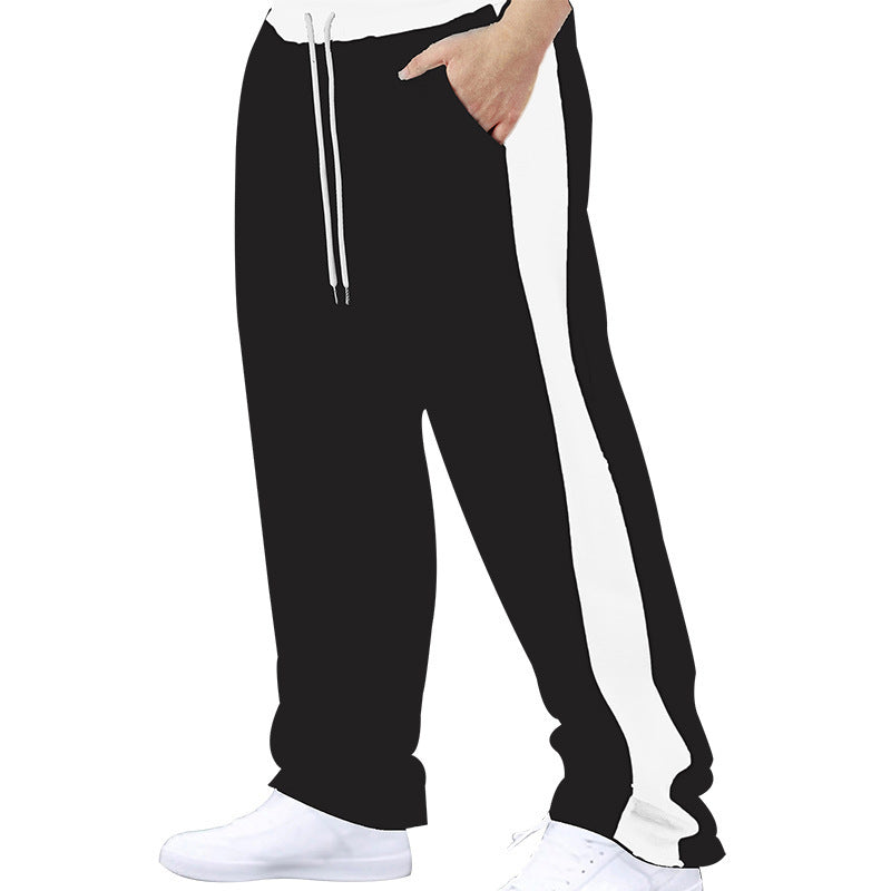 Lune London men's athletic leisure pants with side stripes