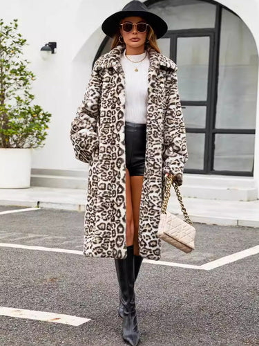 Ladies Elegant and Stylish Faux Fur Coat Amarae