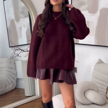 Oversized plush sweater for women with a relaxed fit Lune London