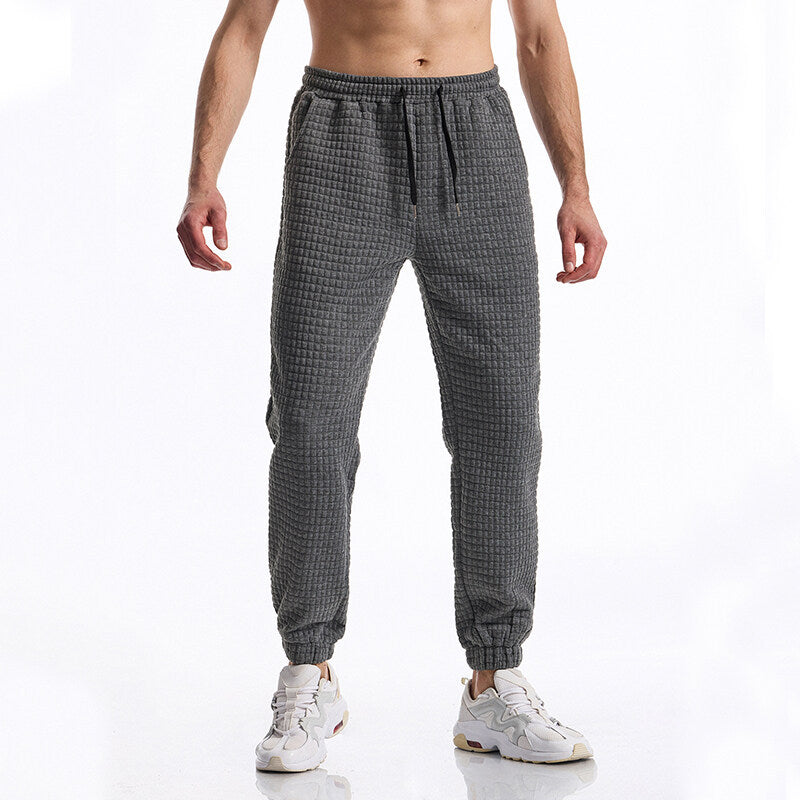 Men's jogger pants with textured surface Lune London