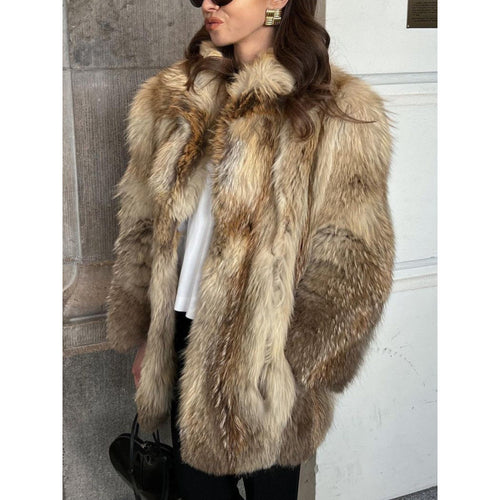 Women’s faux fur jacket with luxurious details Amarae