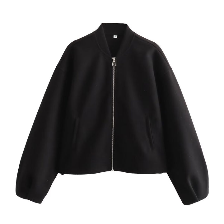Women's transitional jacket with high collar and side pockets Lune London