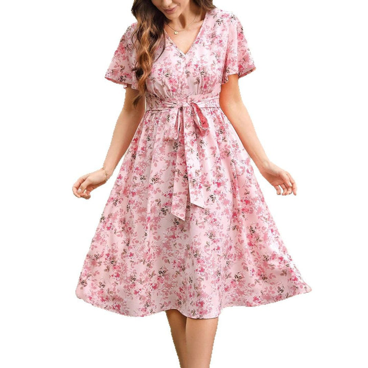 Women flowers wrap dress Lune London