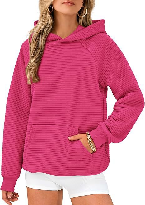Casual hoodie for women in textured fabric Lune London