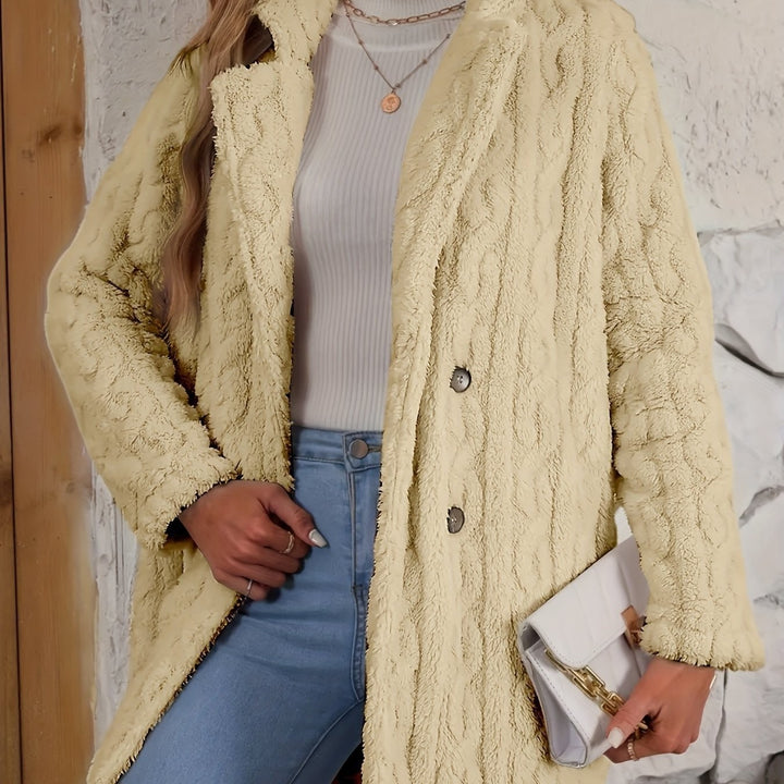 Ladies cozy fleece jacket with Amarae structure