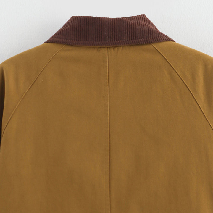 Fashion transitional jacket for women with practical pockets and contrasting collar Lune London