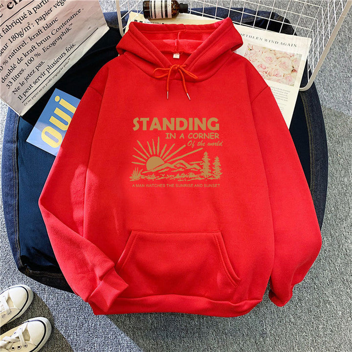Women's hoodie with inspiring landscape design Chic & Stil