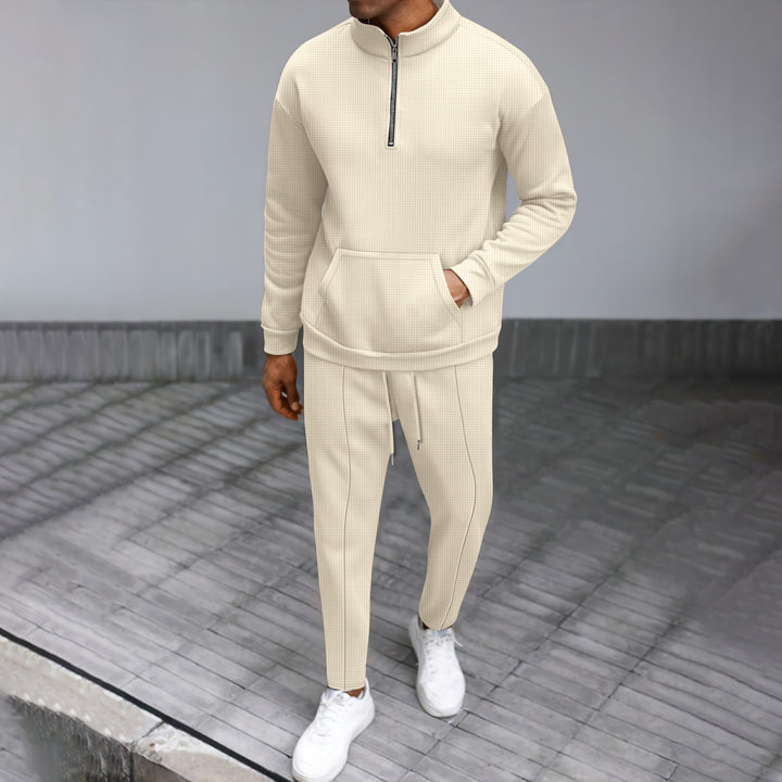 Men's sports leisure set with zipper and practical pockets Amarae