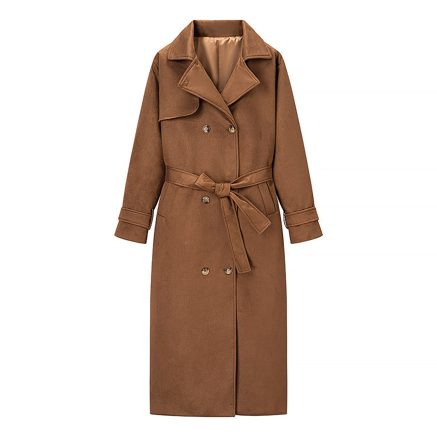 Elegant trench coat for women with adjustable belt and classic lapels Lune London