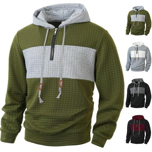 Men's Hoodie with 1/4 zipper and structured design Amarae