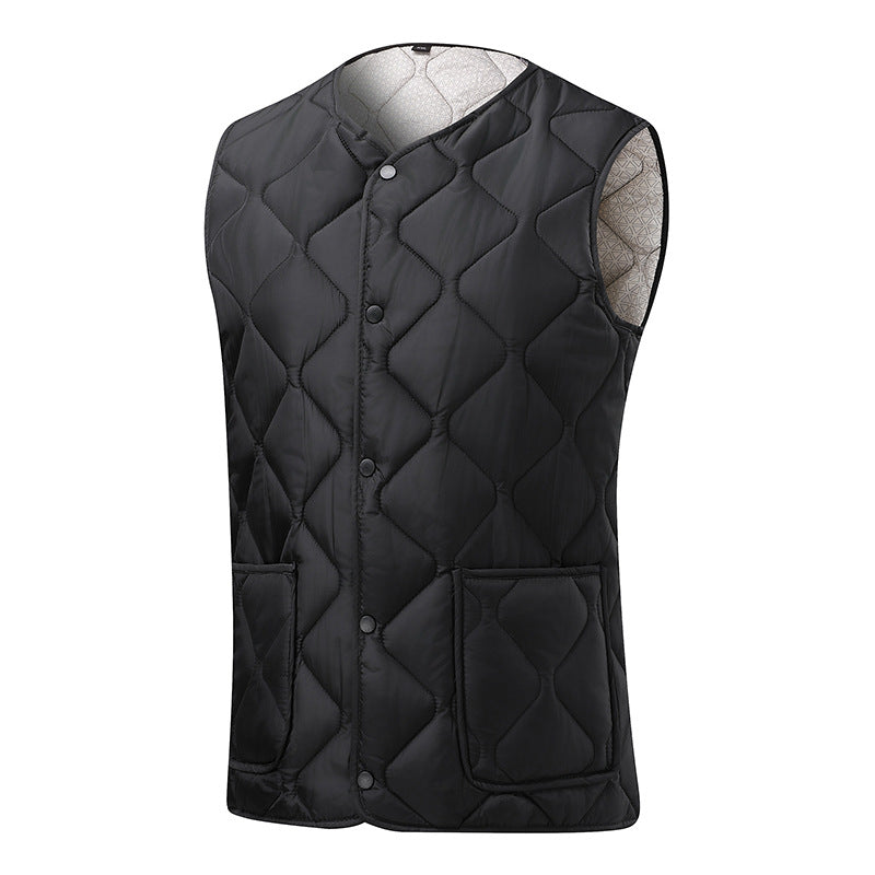 Ladies quilted gilet with large pockets and trendy cut Amarae