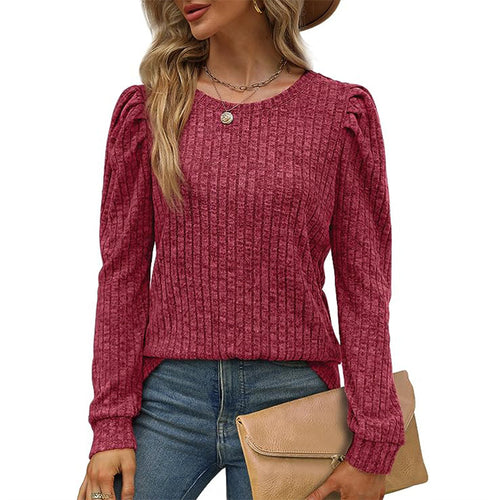 Amarae Textured Puff Sleeve Sweater for Women