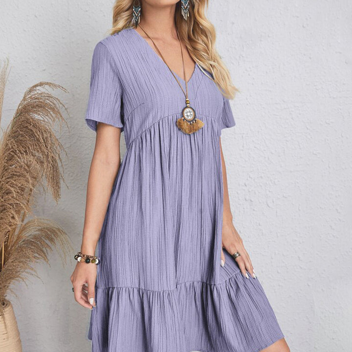 Lune London V-neck Midi Dress for Women