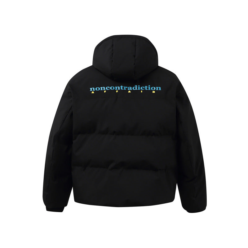 Unisex Kastige padded hoodie jacket with thermal insulation, water-repellent zippers, and drawstring Amarae